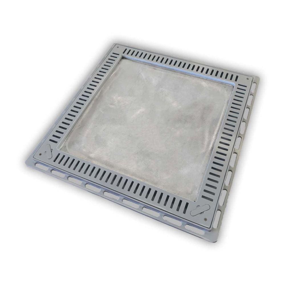 Tampão Para Casa De Máquina De Piscina Gda 80x80 Com Grelha