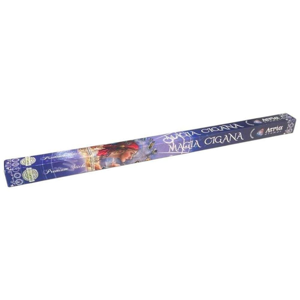 Incenso Indiano Magia Cigana Atria 0% Carvão Cx 8 Varetas