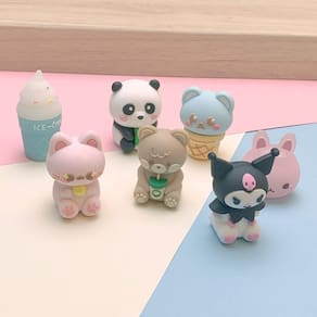 Apontador Cute Kawaii Vários Modelos - Papelaria Fofa volta as aulas Panda Urso Kuromi Sanrio