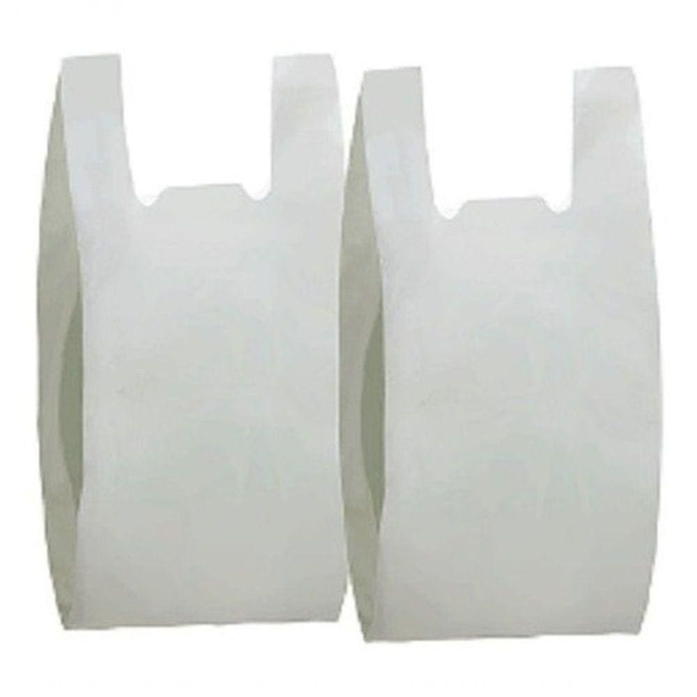 Sacola Plástica Reciclada Reforçada 40x50 Branca - 1 Kg