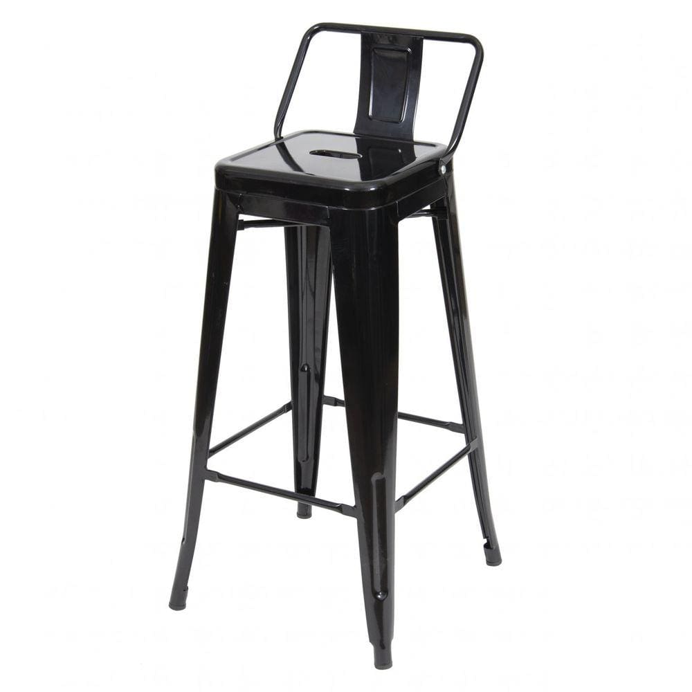 Banqueta Alta Retrô OR Design Preta