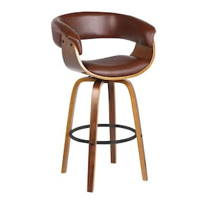 Banqueta Betim Base Madeira Rivatti Marrom
