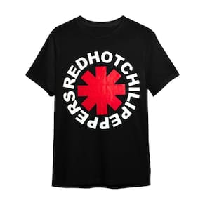 Camiseta Red Hot Chilli Peppers Preta Banda De Rock Unissex Plus Size
