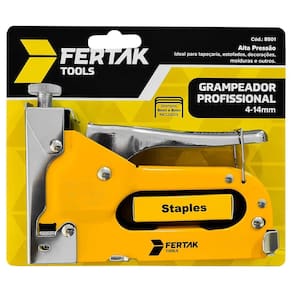 Grampeador Profissional Tapeçaria 4-14mm Inclusos 100 Grampos 6mm 8mm Fertak