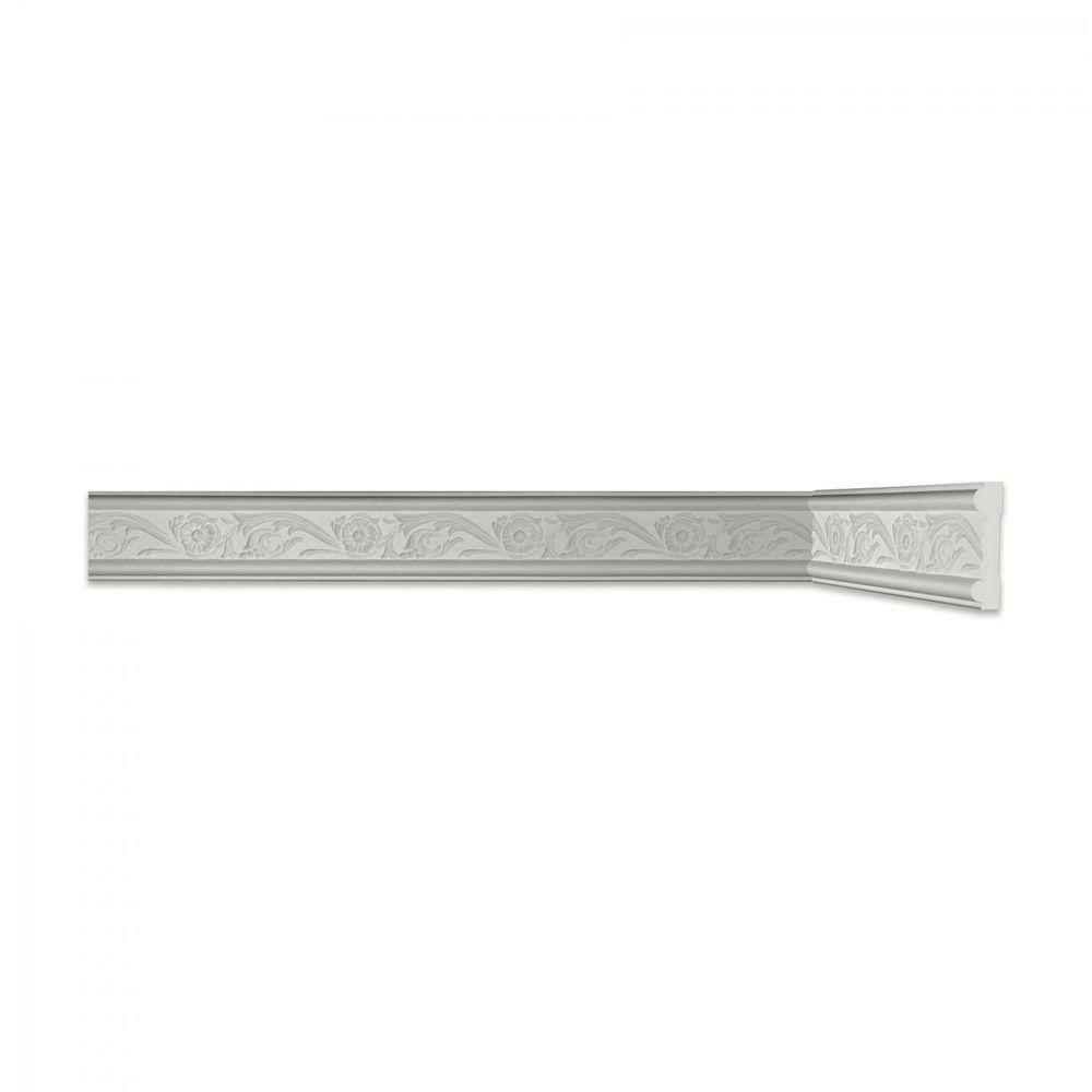 Roda Meio Hella Perfil de Poliestireno Homestar - caixa com 6 m - Branco
