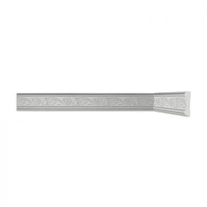 Roda Meio Hella Perfil de Poliestireno Homestar - caixa com 6 m - Branco