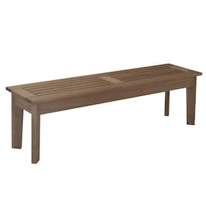 Banco Madeira Maciça 3 Lugares 200cm Churrasqueira Primavera Casa e Jardim Móveis Stain Castanho