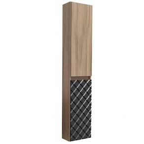 Armário Aéreo para Banheiro 2 Portas 5 Prateleiras Mônaco Darabas Agardi Terracota/Preto