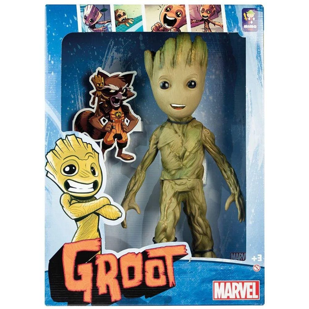 Boneco Groot Bebê Guardians of the Galaxy MARVEL 50cm ARTICULADO Brinquedo Infantil Para Crianças +3 Anos