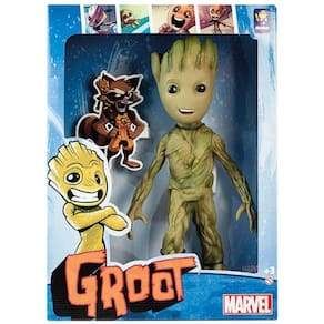 Boneco Groot Bebê Guardians of the Galaxy MARVEL 50cm ARTICULADO Brinquedo Infantil Para Crianças +3 Anos