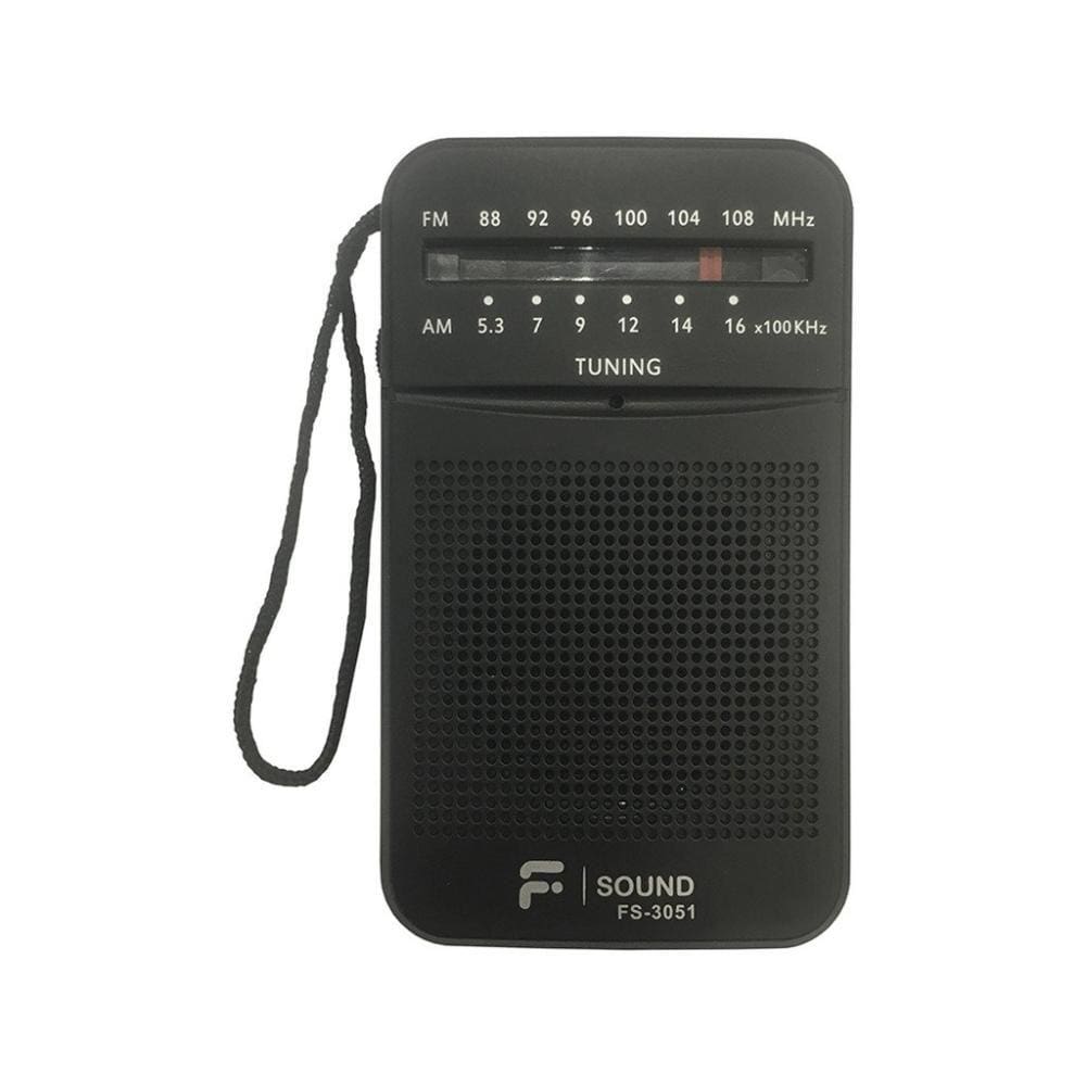 Radio Portátil F-Sound Fs3051 Am/Fm - Preto