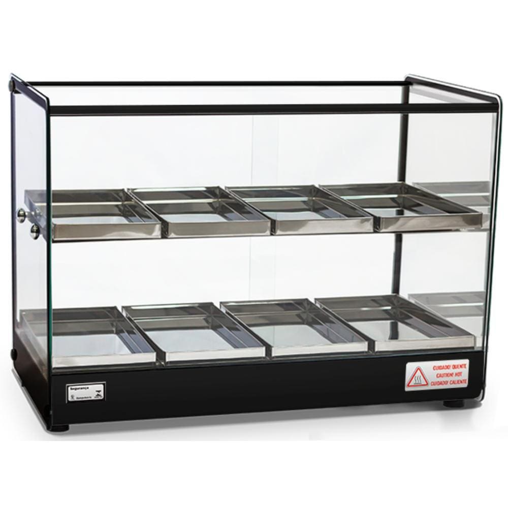 Estufa LED Quadrada Dupla 8 Bandejas EVR LP Perfil Preto - Titã