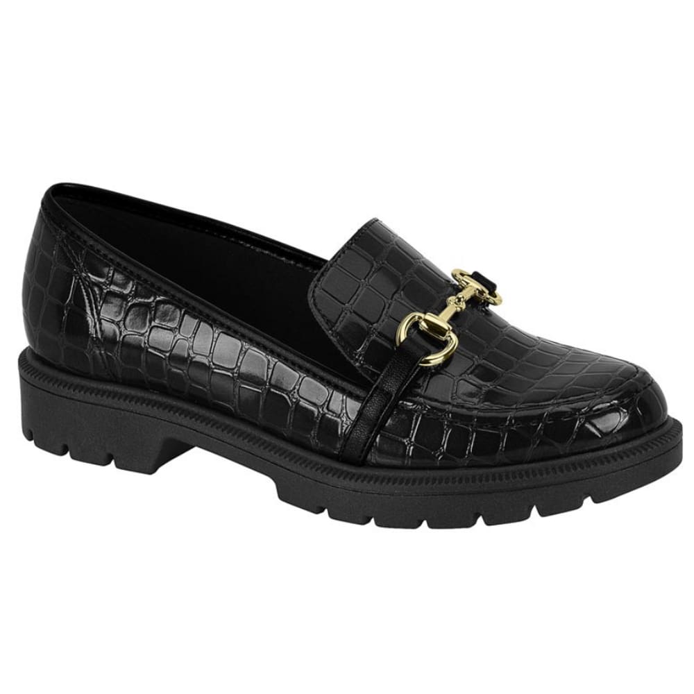 Sapato Mocassim Loafer Feminino Beira Rio Em Croco