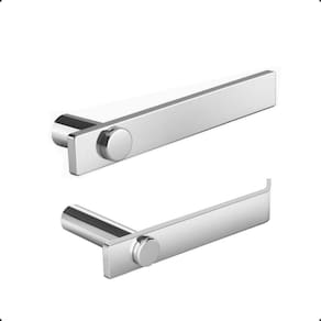 Kit Acessórios Banheiro Barra Patmos Inox Prata Alto Brilho