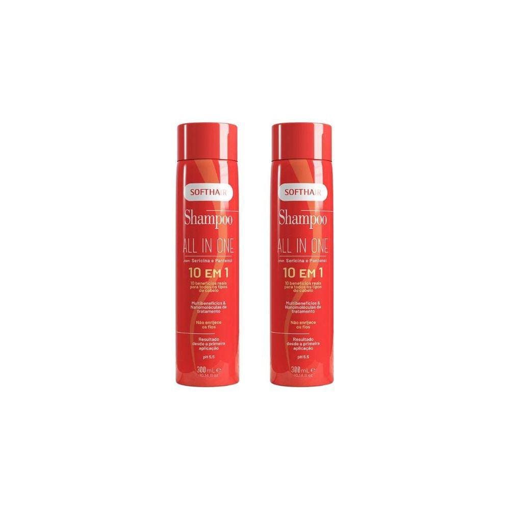 Shampoo Soft Hair 300Ml All In One-Kit C/2Un