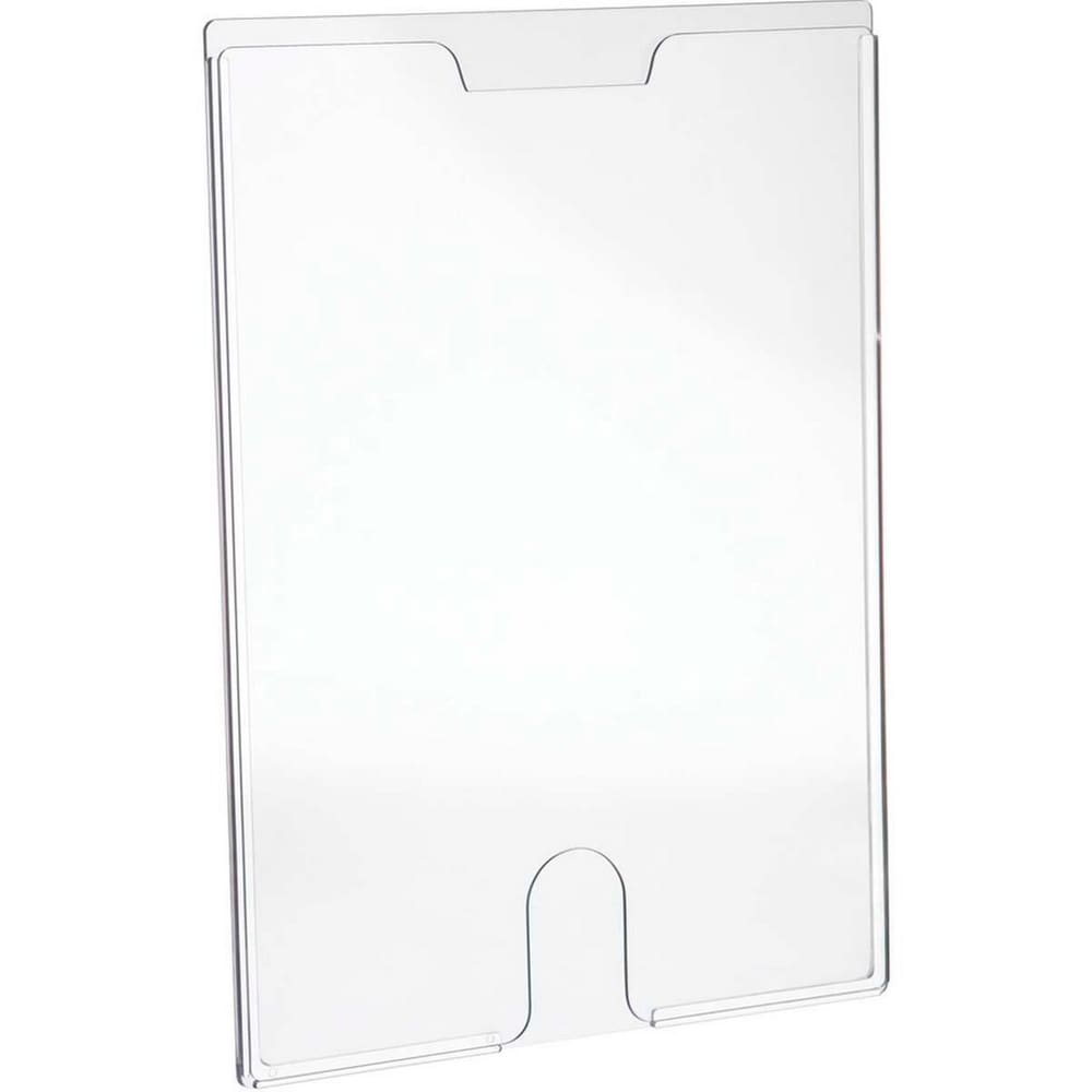 Kit 6 Display Expositor Folheto Informativo Office 32x24cm A4 Dupla Face Vertical Horizontal Cristal