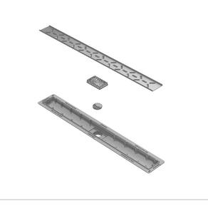 Ralo Linear Essence 90X8 Base E Tampa Invisivel Abs Resi900
