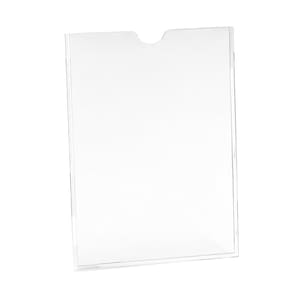 Display Expositor de Folheto e Informativo 31x23cm A4 Vertical Horizontal Frente Única Cristal