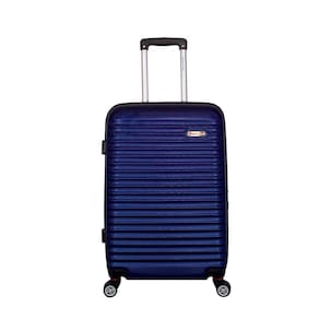 Mala de Viagem Grande Preta Azul Vermelha Em ABS  Redtec Roma