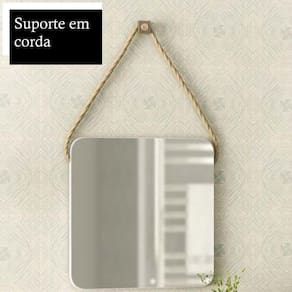 Espelheira para Banheiro 60,5x60,5cm Nice Móveis Bosi Branco