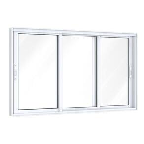 Janela de Alumínio de Correr 100x200cm 3 Folhas Móveis com Vidro Lucasa Eccellente Branco