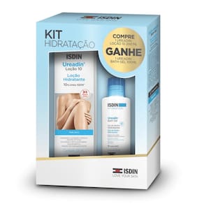 Kit Isdin Hidratação Ureadin Loção 10 200ml + Bath Gel 100ml