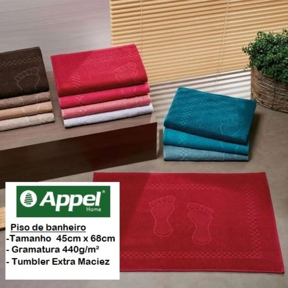 Tapete atoalhado de Piso Pezinho - appel - PÉROLA