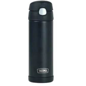 Garrafa Térmica Infantil Adulto com Bico Preta Thermos ®  Funtainer 470ml de Alta Qualidade - Thermos