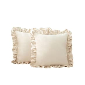 Kit 02 Capas De Almofadas Babado 45X45 - Premium Luxo