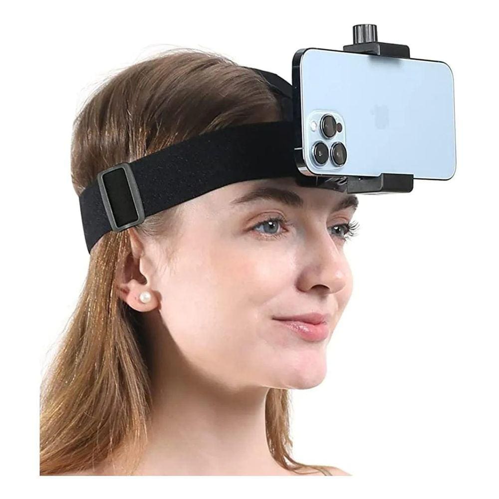 Suporte de Cabeça P/ Celular Câmera Esportiva Sport Faixa Filmagem Bike Trilha Smartphone