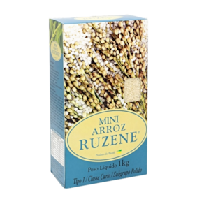 Mini Arroz Integral Curto Ruzene 1kg