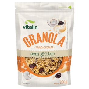 Granola Tradicional Sem Glúten Vitalin 200g