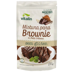 Mistura para Brownie Sem Glúten Vitalin 270g