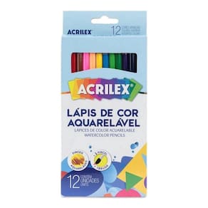 Lapis cor 12 cores Aquarelavel 09652 - ACRILEX