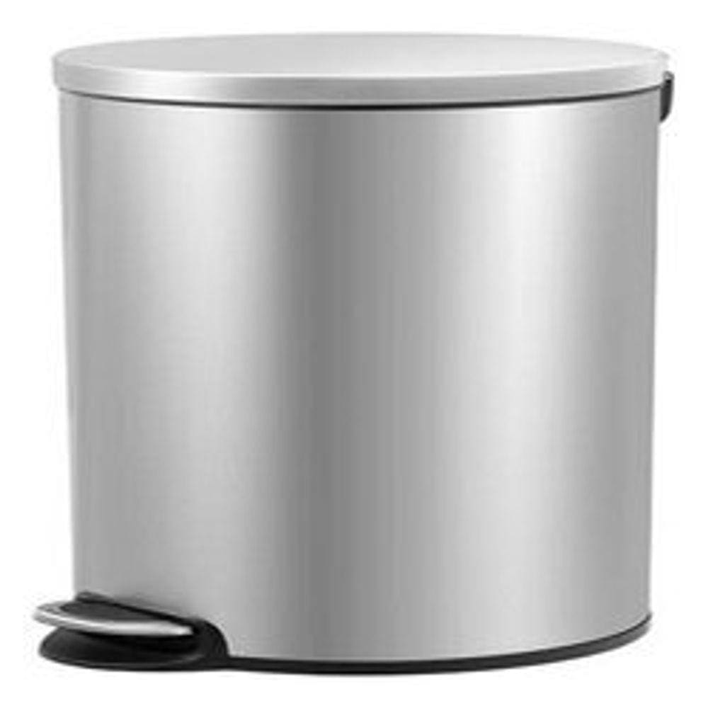Lixeira Com Cesto Removível Em Aço Inox 65x29,5cm - 30 L