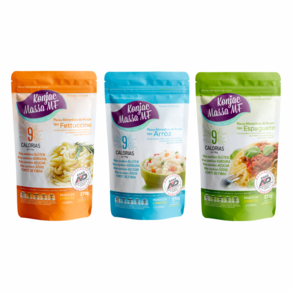 Kit 3 Konjac: Arroz, Espaguete, Fettuccine