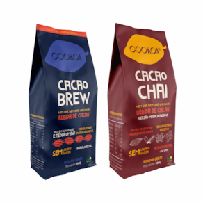 Kit 2 Bebidas Zero Açúcar Cookoa: Cacao Chai, Cacao Brew