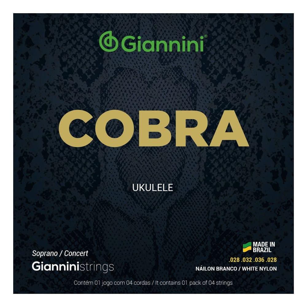 Encordoamento Ukulele Giannini Geuksc Nailon Branco