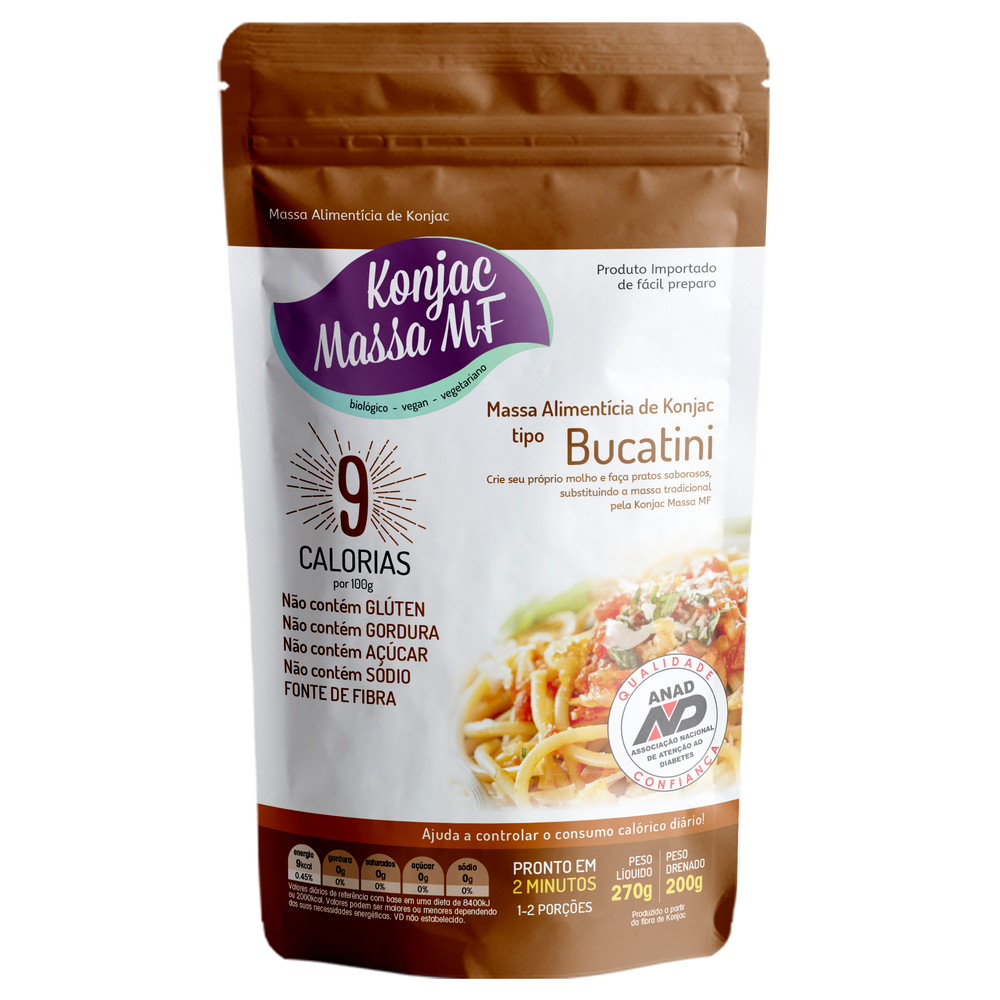 Kit 6X: Massa Konjac Tipo Bucatini 270g