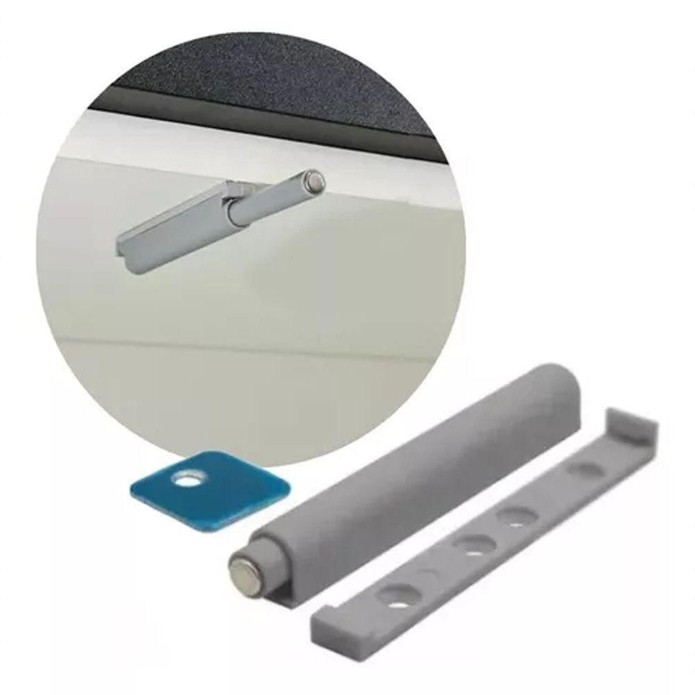 Kit 6 Fechos Toque Magnético Pulsador Gaveta Porta Armário