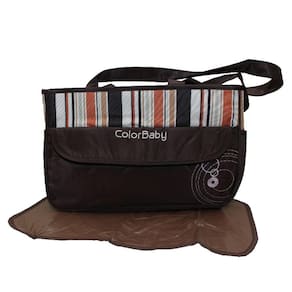 Bolsa Bebê Maternidade Grande Bege Menino +Trocador Portátil