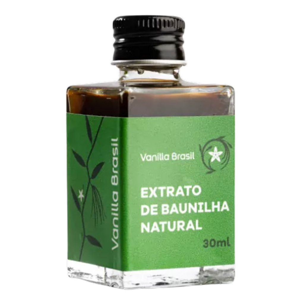Kit 3X: Extrato de Baunilha Natural Vanilla Brasil 30ml