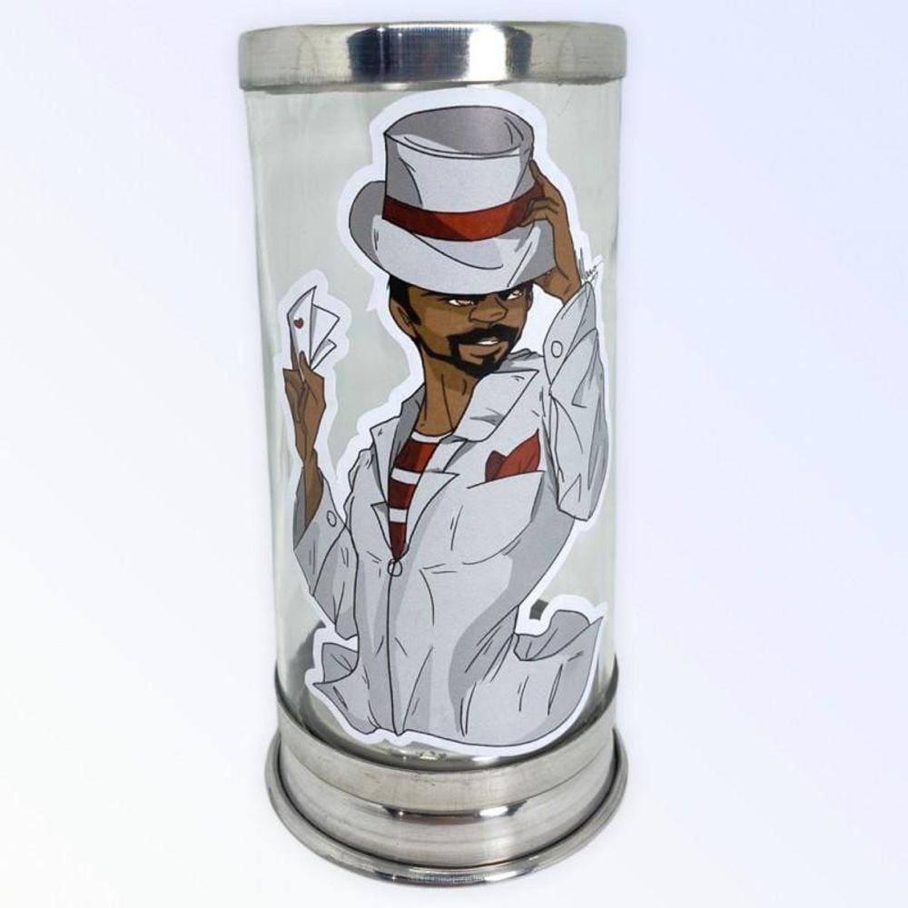 Suporte Vela 7 Dias Orixás 18Cm Vidro Alumínio-Escolha A Cor