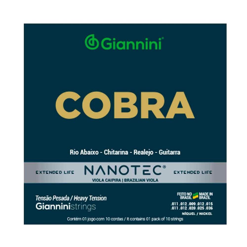 Encordoamento Viola Giannini Gesvnp Pn Niquel Pesado Protetiva Nanotec