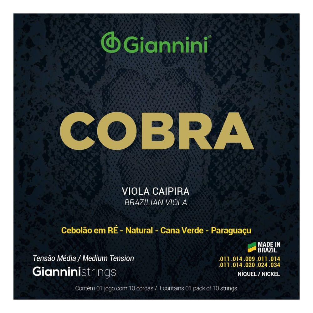 Encordoamento Viola Giannini Gesvnm Niquel Media