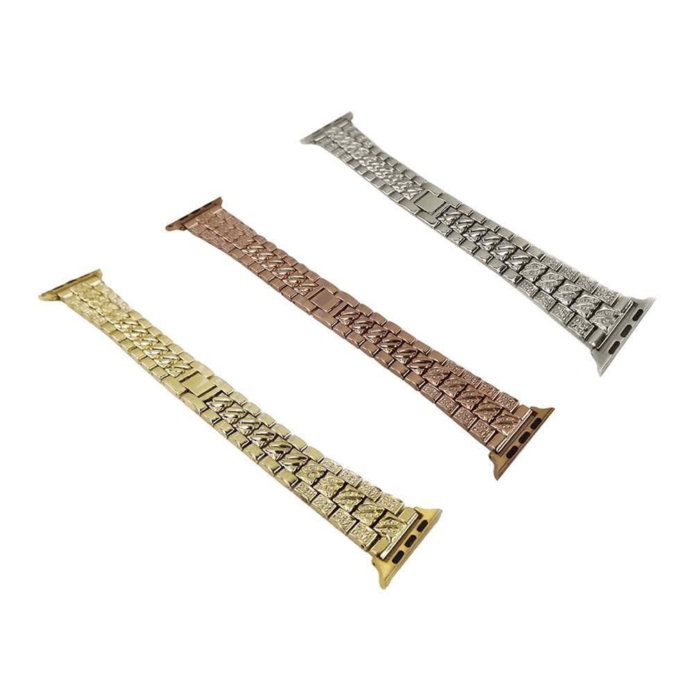 Pulseira Relogio Smartwatch Strass Brilho Aço Elos
