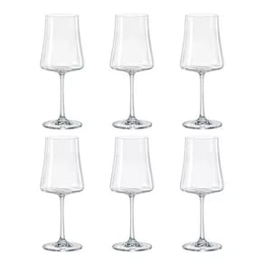 Jogo de 6 Taças Xtra Vinho Branco Cristal 360ml Xtra Bohemia