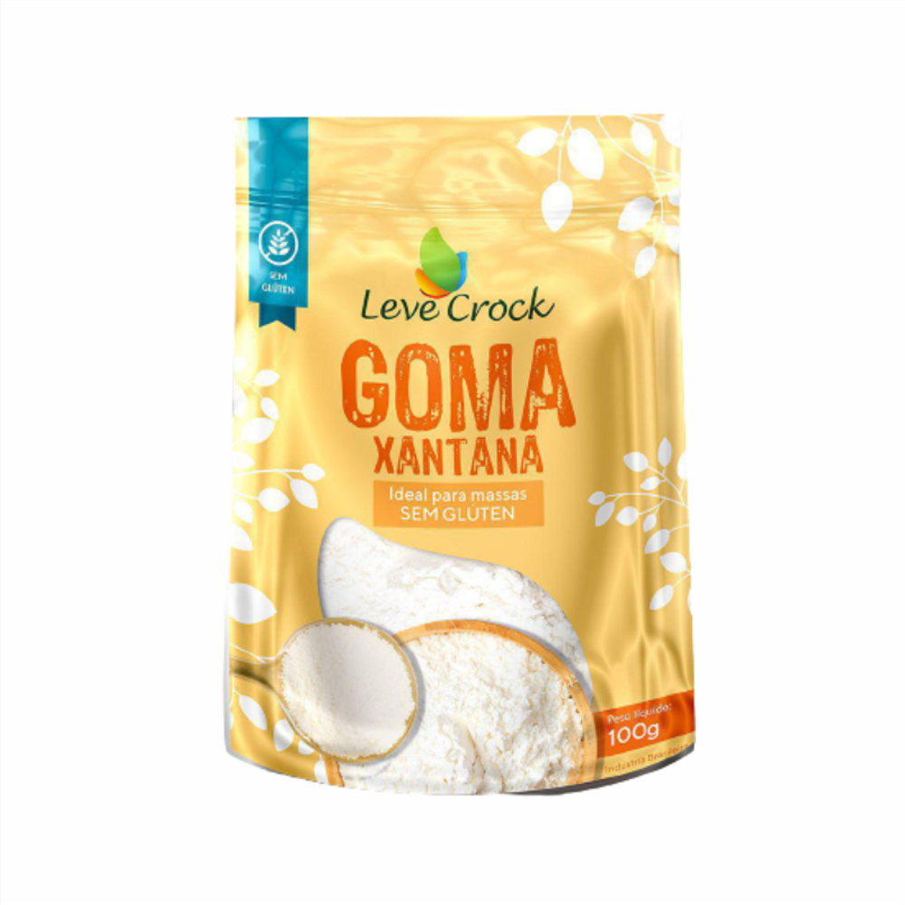 Kit 6X: Goma Xantana Sem Glúten Leve Crock 100g