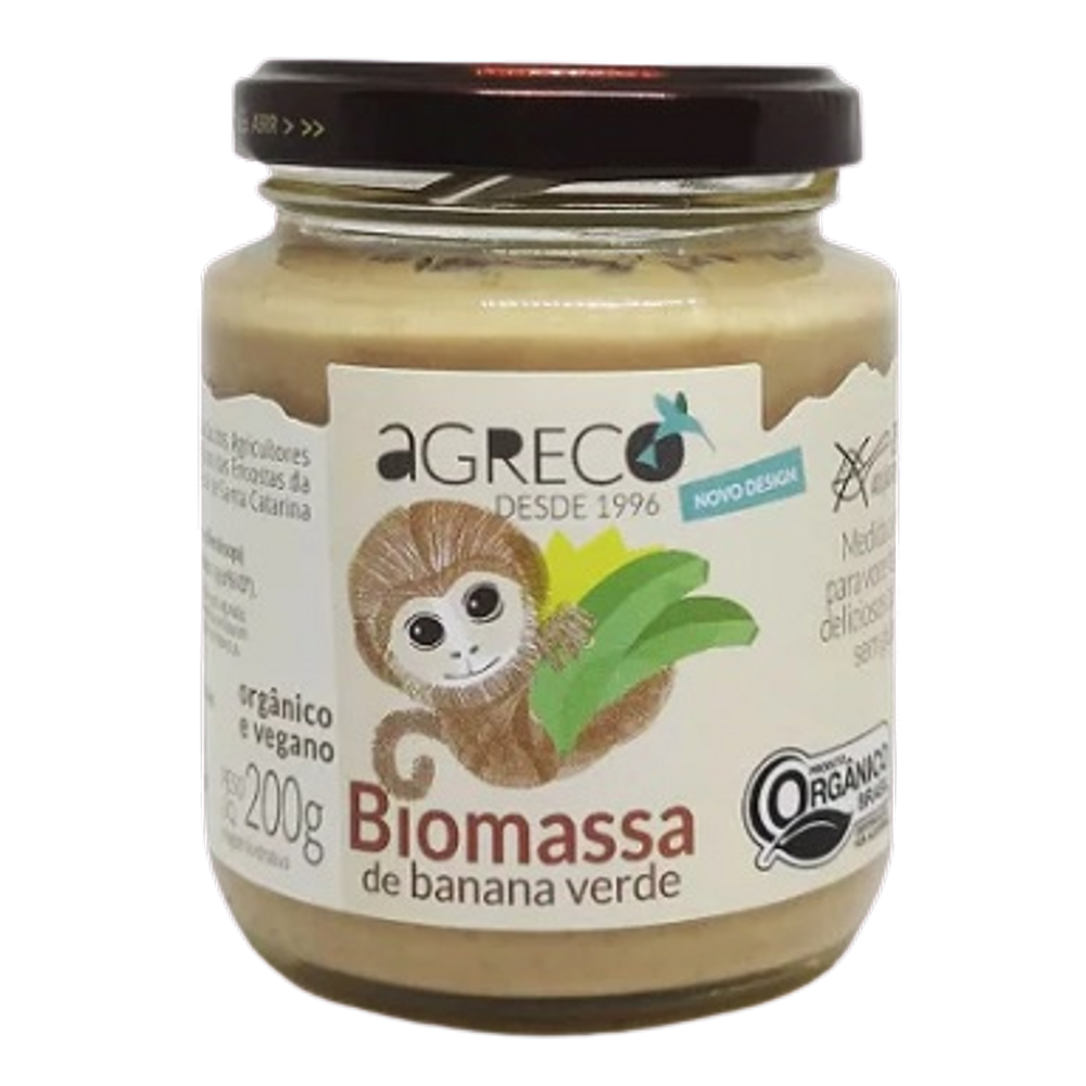 Kit 2X: Biomassa de Banana Verde Orgânica Agreco 200g