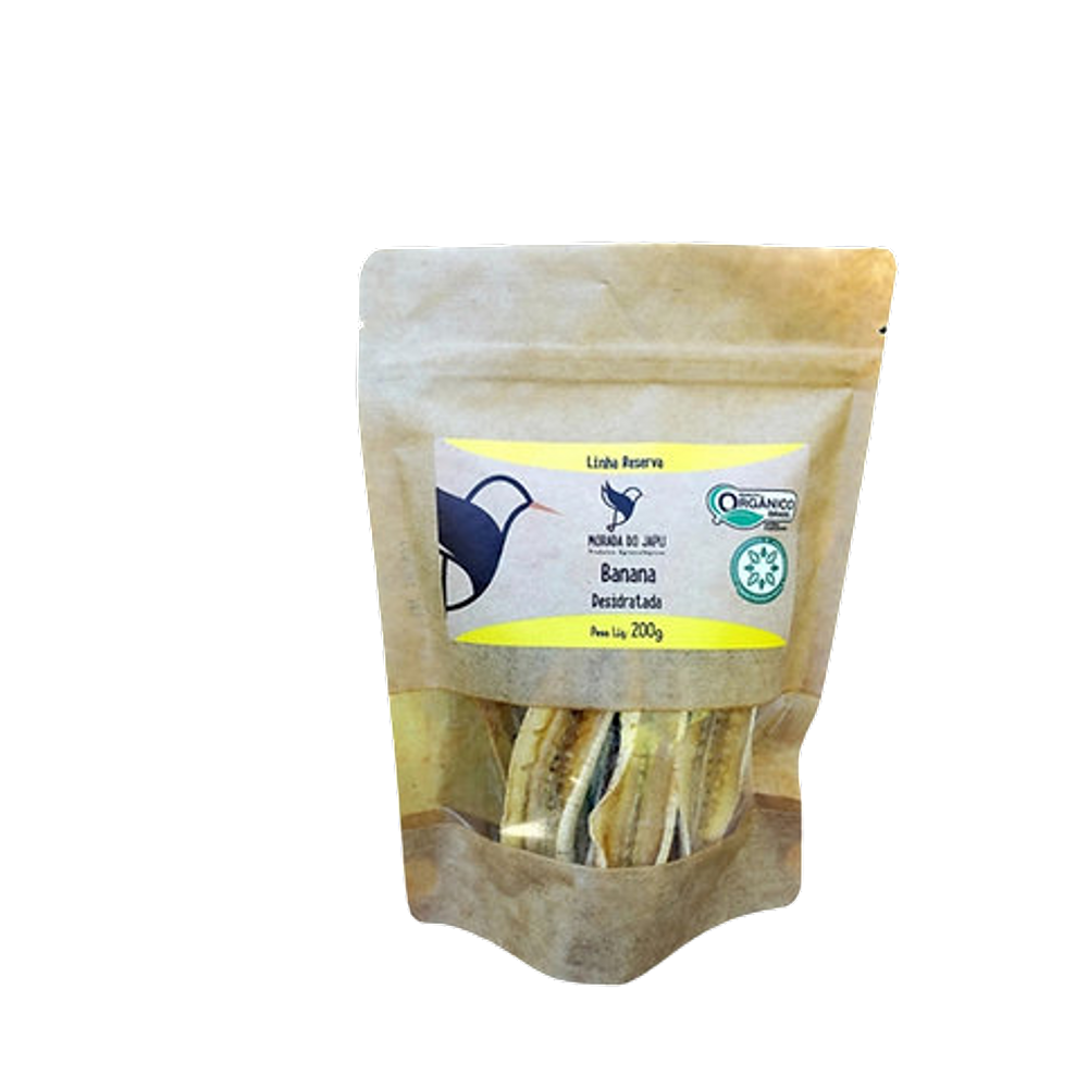 Kit 3X: Banana Desidratada Orgânica Morada do Japu 200g